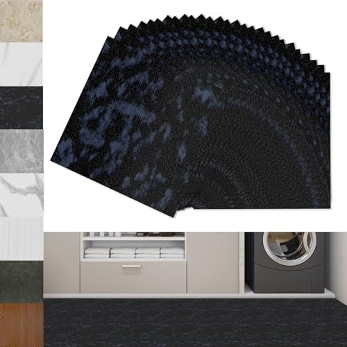 Froadp Revêtement de sol en PVC autocollant - 30 x 30 cm - Aspect carrelage carré - Revêtement de sol en vinyle - Pour salon, cuisine et balcon - Antidérapant - Imperméable - Carrelage de sol (type 7