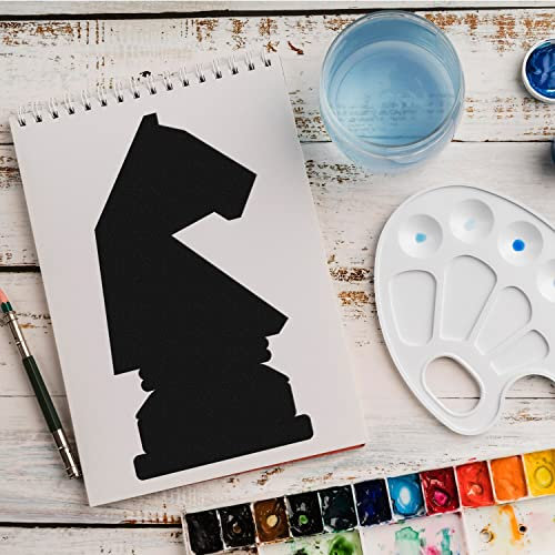 Schablone Schachfigur Spiel v13 Design Stencil DIY Airbrush Muster Wandgestaltung Sprühschablone 15 x 21 cm