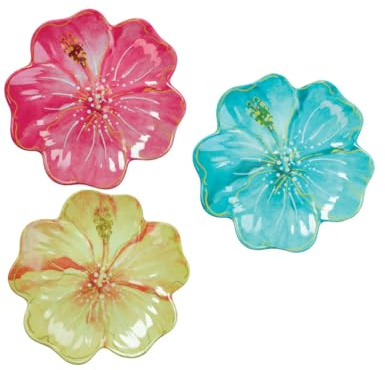 BRANDANI 51640 PIATTINO PRIMULA SET 6 PZ COLORI ASSORTITI MELAMINA