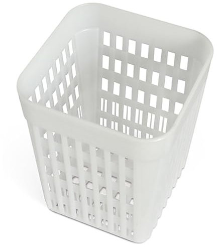 Veesper 5×4×3 Inch PP Dishwasher Cutlery Basket, Hollow-Out Utensil Holder with Odor-Free, Toxic-Free Smooth Design, Silverware Basket for Kitchen Appliances
