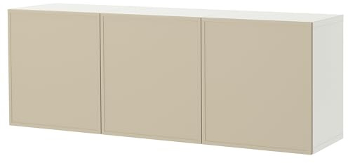ProTuning BESTÅ Wandschrankkombination, Weiß/Krukmakare Beige, 180x42x64cm