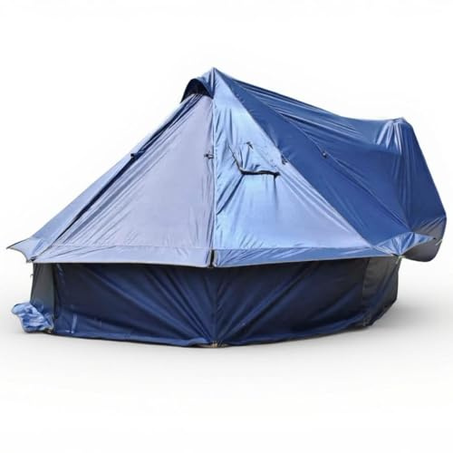 Tenda per auto, resistente, impermeabile, garage portatile per veicoli e esterni, colore: blu mare