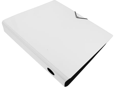 Healvian 4hole Loose-Leaf Organizer Shell Plastic Binder Cover Refillable Journal Planner Folder Protector for Home School Office