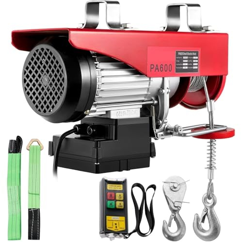 Argani elettrici Paranco elettrico 220V/110V con telecomando senza fili 12 M/min 1320LBS Verricello 600kg Verricello elettrico