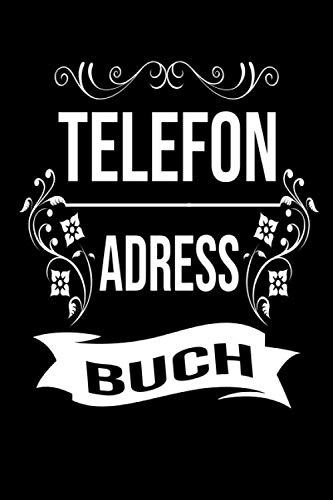 Telefon und Adressbuch: Telefon - und Adressbuch für Ihre Adressen, Kontakte und Telefonnummern. Einfaches Organiesieren dank Register. Design : Schwarz Weiß Banner