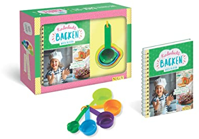 Kinderleicht backen nach Bildern. Das clevere Back-Set für Kinder ab 6 Jahren: Set mit 5 Messbechern und Rezeptbuch