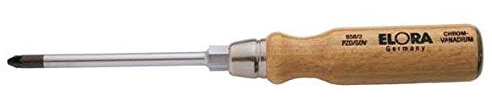 Elora 658000041000 Kreuzschlitzschraubendreher mit Holzgriff
