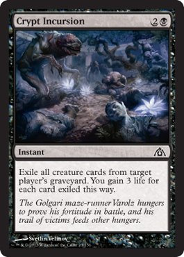 Magic The Gathering - Crypt Incursion (23) - Dragon's Maze (1) Card
