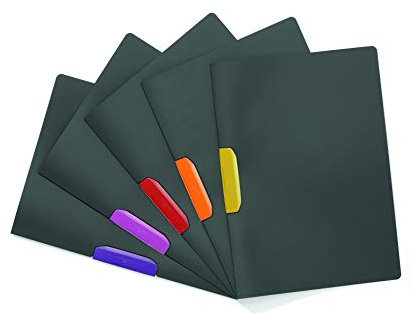 DURABLE Hunke & Jochheim Klemm-Mappe DURASWING® COLOR, PP, 30 Blatt, anthrazit m. f.sort Klemme