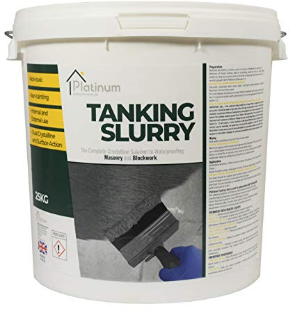 Platinum TANKING SLURRY White Premium Grade 25KG - Cement Based Basement TANKING System 25KG Bucket