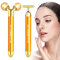 2-EN-1 Beauty Bar 24k Golden Massage Facial Visage Massager, 3D Roller Électrique et T Shape Visage Masseur Arm Eye Nose Head Massager Outils de soins de la peau
