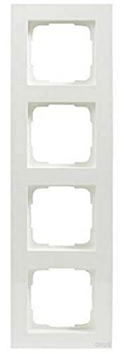 OPUS® 55 Kubus - Marco embellecedor para 4 enchufes, color blanco