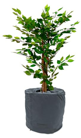 Spetebo Thermo Topfschutz für Pflanzen in grau - 50 x 70 cm - Frost Schutz für Pflanzkübel Pflanztöpfe für empfindliche Pflanzen wie Palmen etc.