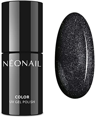 NEONAIL UV Nagellack 7,2 ml Schwarz Venezian Mask NEONAIL Farben UV Lack Glitter Gel Nägel Nageldesign Shellack
