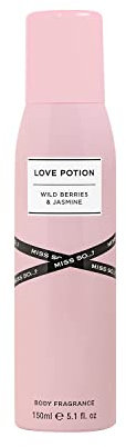 Miss So…? Womens Love Potion Wild Berries & Jasmine Body Mist Fragrance Spray 150ml
