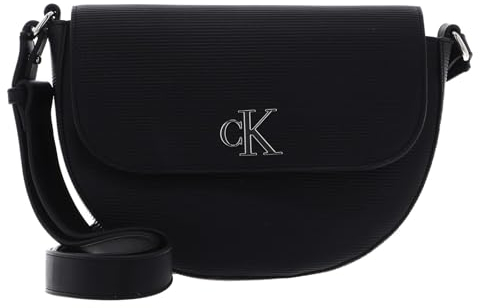 Calvin Klein CKJ Minimal Monogram Saddle Bag S Black