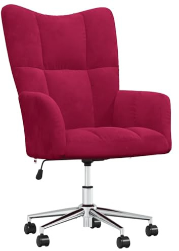 vidaXL Relaxsessel Weinrot Samt