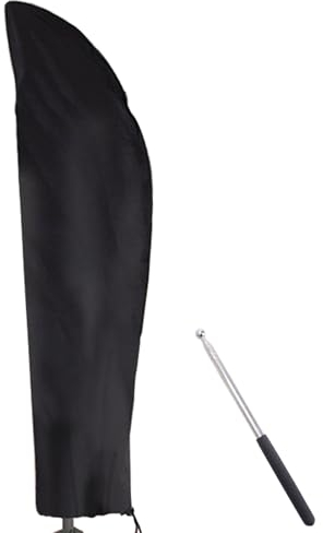 FLYAMAPIRIT Copertura per ombrellone con asta, grande, impermeabile, resistente alla luce, tessuto Oxford 210D, copertura per ombrellone (205 x 25/57/48 cm)