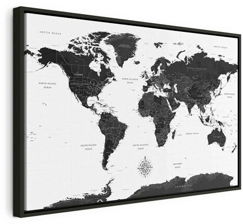 murando - Leinwandbild schwarzer Holzrahmen, 120x80 cm, Schlafzimmer | Hochwertige Leinwand, sofort aufhängbar, ideal fürs Wohn- oder Schlafzimmer, wasserfest und lichtecht, langlebig, stilvoll