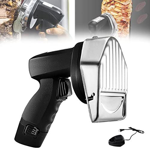 MLUENF Solid 80W Handheld Turkish Kebab Knife Electric Kebab Slicer, Stainless Steel Commercial Sliced Meat Cutter Machine, Kebab Knife