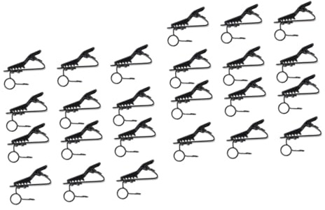JOINPAYA 24stücke Mikrofon Clips Universelle Lapel Lavalier Clips Für Karaoke Video Conferencing Sprachaufzeichnung Mit Elastischer Befestigung