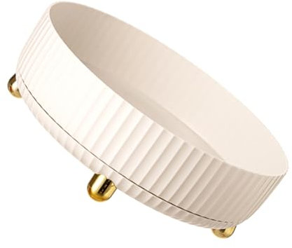 SHOWERORO Organizer Girevole Per Spezie Rack Per Condimenti Da Cucina Design Compatto e Pratico Per Pulizia Facile e Risparmio Di Spazio Di Rotazione