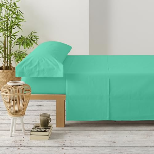 Degrees home Premium – Juego de Sábanas 135x190 cm 3 Piezas: Sábana Bajera Ajustable, Encimera y Funda de Almohada 135X45 – Microfibra Cepillada, Suave, Oeko-Tex Certificado