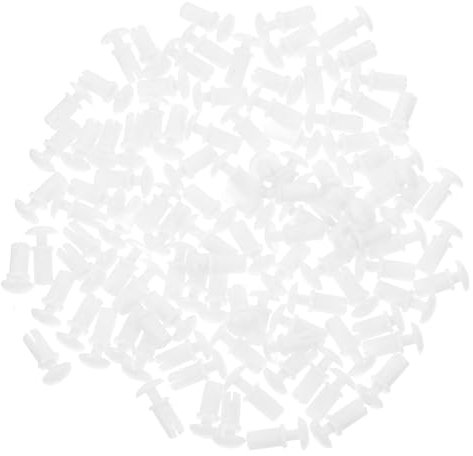 DECORNIJIA 100 Pièces Lot De Clips De Retenue Plastique Blanc Pour Voiture Clips De Pare-chocs Nylon De Panneau De Voiture De Rechange Pour Rivets De Fixation