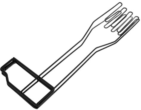 LIFKOME Kitchen Glove Holder and Drying Rack Foldable Glove Stand Black Coated Metal for Kitchen Sink and