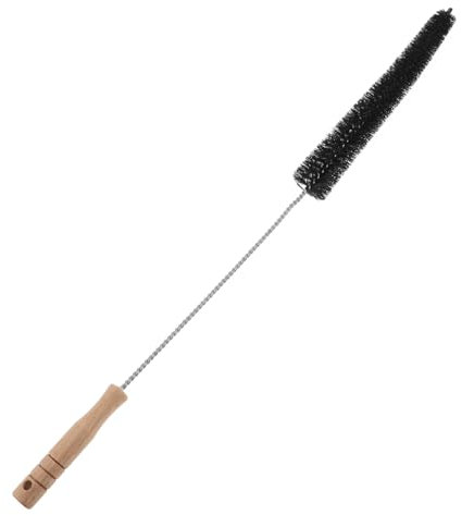 Ipetboom Black Wood and Nylon Cleaning Brush Long Handle for Fridge Coil