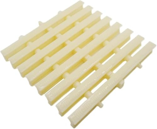 JvFbjLF Rejilla de desbordamiento de Canal de Drenaje de plástico Las Placas de Cubierta de Rejilla de Drenaje de Salida Son adecuadas for pavimentos, Balcones y áreas de Ducha.(Width30cm-10PCS)