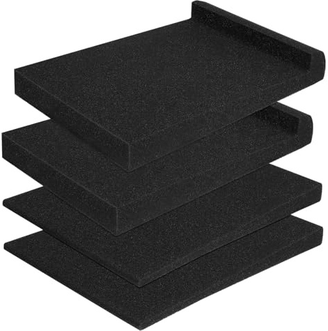 Panneaux D'insonorisation en Mousse Acoustique, Lot de 2, Noirs | Polyuréthane Léger et Réutilisable, Réduit les Vibrations Bruit, pour Maison et Véhicule