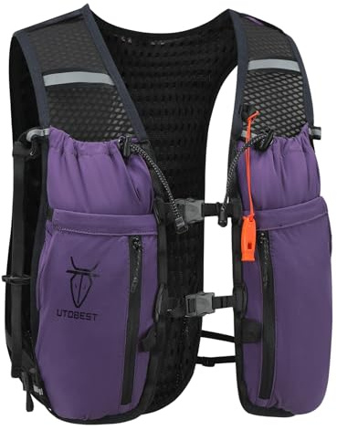 UTOBEST Laufrucksack, 10 l, Trinkweste für Männer und Frauen, reflektierend und verstellbar, ideal für Marathon, Trailrunning und Radfahren