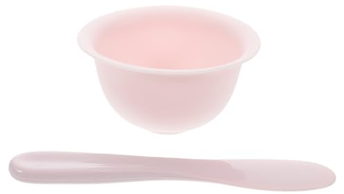 TOPBATHY Mascarilla de Moxibustión con Barro de Silicona Cuencos de Silicona para Mezclar Incluye Espátula para Cuidado Piel Facial Casa