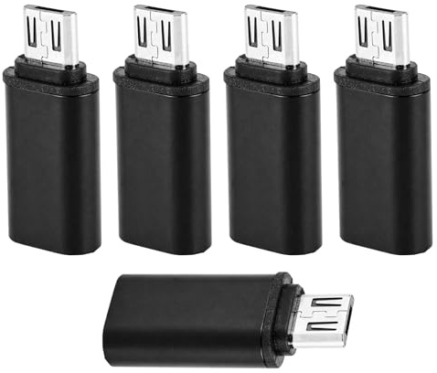 BTFO 5uds Adaptadores USB-C a Micro USB, Conectores Convertidores USB-C Hembra a Micro USB Macho de Primera Calidad Compatibles con Samsung Galaxy S7/S7+/Edge/S6/S6 Edge y Otros Dispositivos