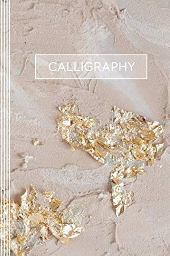 Calligraphy: Artsy Hand Lettering Worksheets Paper Book - Writing Sheet Exercise Practice Workbook - Brush Handlettering Journal - Blush Pastel Cream ... Diary For Women - Elegant Abstract Art