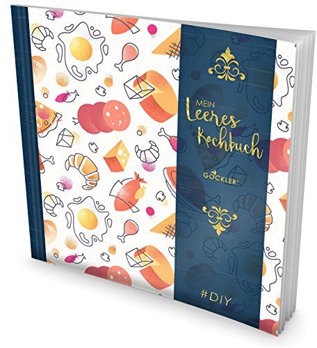 GOCKLER® Leeres Kochbuch: Ein Rezeptbuch zum Selbstgestalten / Selberschreiben • Für 100 Lieblingsrezepte, mit Register uvm. • DesignArt „Kunstvoll“ • Softcover, ca. 21 x 21 cm