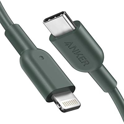 Anker USB C to Lightning Cable, 6ft Midnight Green, MFi Certified for iPhone 13 Pro/12 Pro Max/12/11/X/XS, Supports Power Delivery
