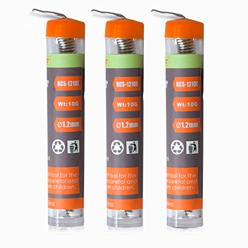 TOWOT Fil à souder sans plomb avec noyau en colophane, 3 pièces (1,2 mm/10 g) étain plomb colophane noyau flux fer soudure outil pour soudure électrique