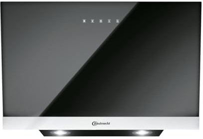 Bauknecht RBHVP 83 LM K Cappa aspirante (80 cm)/ scarico e ricircolo/cappa aspirante senza testa/controllo touch/potente motore ventola, 3 livelli di potenza, con livello intensivo