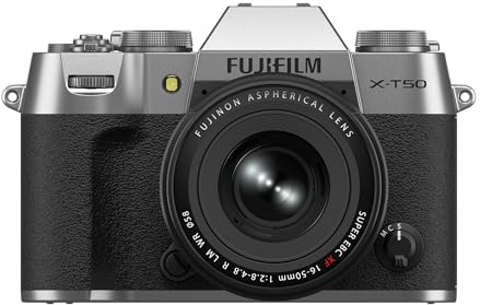 Fujifilm X-T50 Body, Silver with XF16-50mmF2.8-4.8 R LM WR Lens Kit