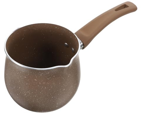 UKCOCO Milchwärmer Aus Edelstahl Schokoladenschmelztopf Mit Ausgießer Kleiner Soßentopf Für Herd Und Küche Mini-kaffeekanne Mit Griff