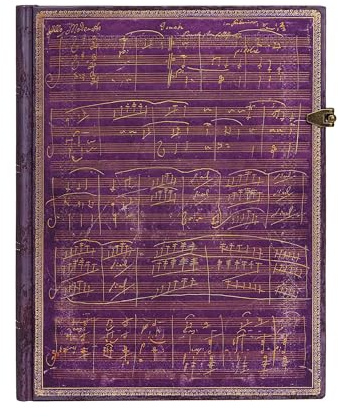 Beethoven's 250th Birthday Ultra Lined Hardcover Journal (Clasp Closure): Hardcover mit Schließe