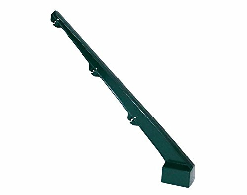 45 Grad Pfosten Abwinkelung für Stacheldraht für 60x40mm Zaunpfosten RAL 6005 moosgrün