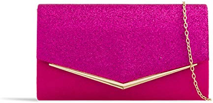 LeahWard Women's Clutch Bag (Fuchsia 348)