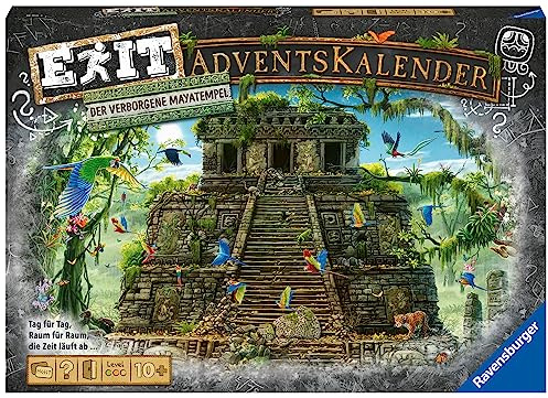 Ravensburger 18956 - EXIT Adventskalender - Der verborgene Mayatempel - 24 Rätsel für EXIT-Begeisterte ab 10 Jahren