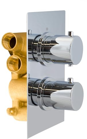 Violet Modern Round 2 Way Concealed Thermostatic Shower Mixer Valve