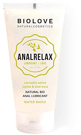 Biolove Anal Relax Gel Lubricante Anal a Base de Agua con jojoba, cannabis y aloe vera (100ml)