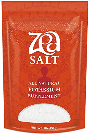 Zea Low Sodium Salt Substitute with Real Salt-Taste - 80% Potassium Chloride Enriched Salt Alternative for High Blood Pressure - Organic Healthy Salt Substitution - Natural Food Seasoning - 1 lb
