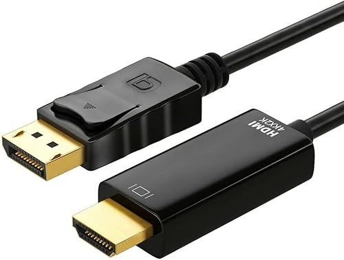 Multibao DisplayPort DP to HDMI Cable, 4K Resolution, Display Port (DP) to HDMI Lead for Monitor,PC,Laptop,Projektor (3 Metres)
